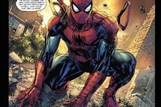 do comic book illustration for your comic or webtoon