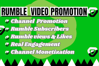 do organic rumble video rumble with real engagement