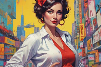 draw comic pop art portrait