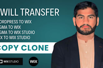 transfer wordpress to wix,figma to wix and figma to wix studio