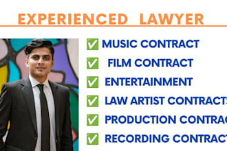 draft music, film and entertainment law artist agreements and contracts