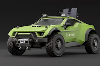 3d stylized military vehicle game asset,gta vehicle,optimize 3d mesh,fivem car