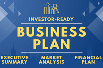 write an investor ready business plan to secure funding