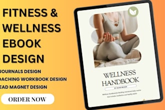 design health and fitness ebook, workbook, journal, pdf lead magnet