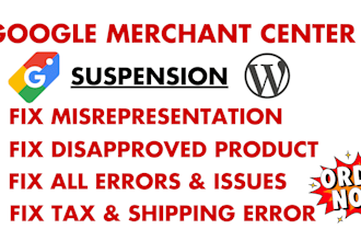 fix google merchant center suspension misrepresentation gtin shopping ads