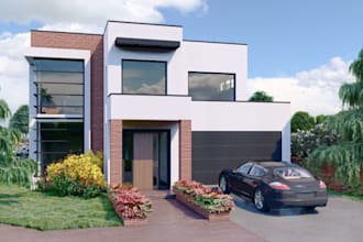 renovate 3d morty house,refurbishment residential home,rooftop terrace,2d layout