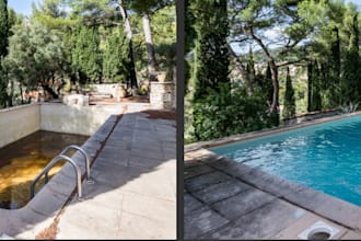 edit your real estate photos in photoshop water in pool