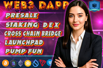 be blockchain developer for web3 dapp cross chain bridge bonk pump fun on solana