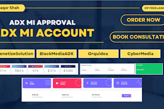 get adx mi account approval for your website