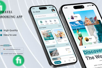 design  mobile app UI UX and web landing page in figma