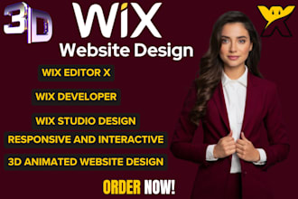 build a wix studio responsive and interactive website 3d wix studio