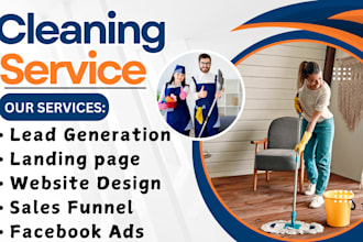 commercial cleaning house cleaning service leads office cleaning leads funnel