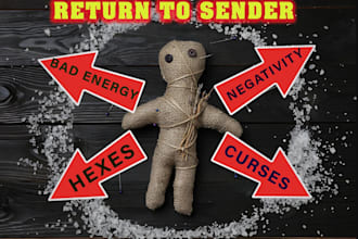 cast return to sender spell, send back curses, remove evil eye