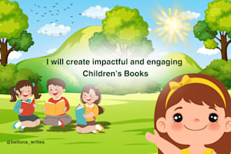 write a children book illustration, children book story, children book story