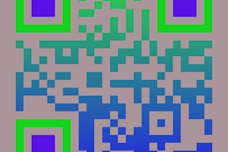 create a custom unique qr code design with a logo barcode