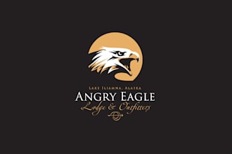 design awesome alaskan fishing lodge logo