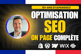 optimize on page SEO of your french site with wordpress wix shopify webflow