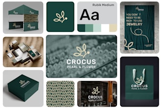 create a minimalist logo design with a brand guideline