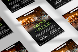 design stunning flyers for your business, events, promotion