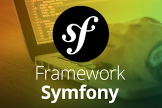 work on php symfony framework, restful api and any support