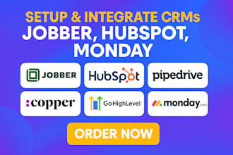 do jobber setup dashboard hubspot crm quote invoice form automation integration