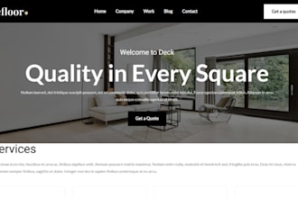 design epoxy flooring landing page website construction website handyman website