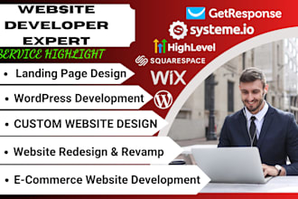develop a secure and fast wordpress website with full custom