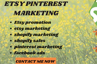 do etsy seo etsy pinterest marketing etsy store promotion to real USA audience