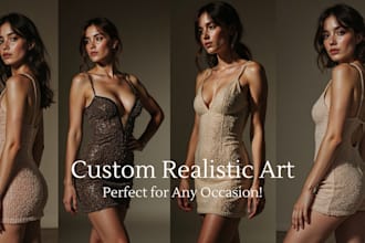 create custom realistic ai images influencer concept image
