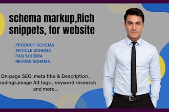 setup schema markup for rich snippets of your website