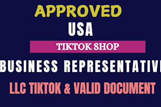 create  USA tiktok account for non residents and be your business representative