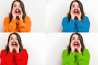 photo editing, colour change and colour match