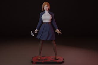 deliver stl file for 3d nsfw printing,statue 3d model, metahuman creature,zbrush