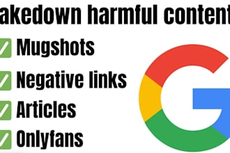 permanently remove mugshots news articles cases delete negative links on google