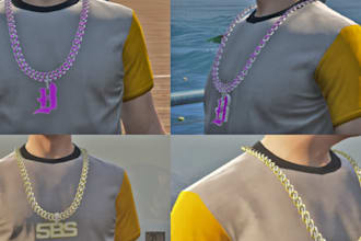 make custom fivem ped, custom clothing and tattoo,fivem chain, gta5 fivem qbcore