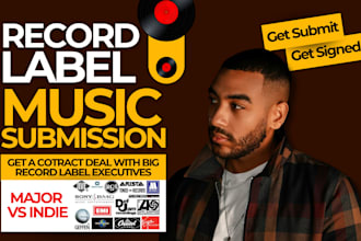 pitch your music to big record label executives to land you a contract deal