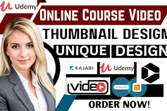 do online course video thumbnail design udemy online course thumbnail design