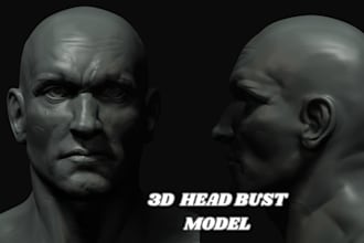 sculpt 3d head bust model 3d portrait 3d statue 3d miniature 3d for 3d printing