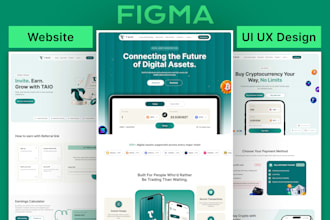 design fintech app, web3 websites ui ux design in figma