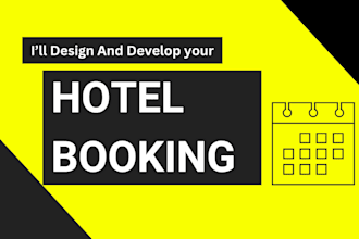build vacation hotel home booking  and reservation website