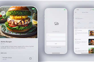 develop food delivery app, restaurant app, cooking app, recipes, grocery app