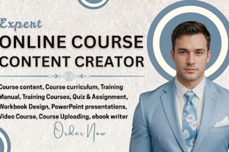 online course content curriculum training manual course video ebook ghostwriter