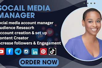 be your social media manager content creator instagram and linkedin marketing