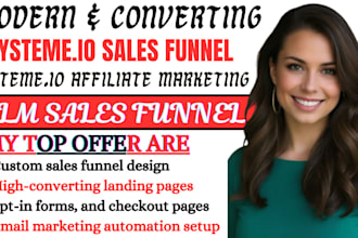 create systme io sales funnel, systme io affiliate marketing, mlm sales funnel