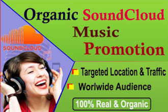 promote your soundcloud music organically and get it recommended on