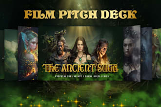 create a pitch deck presentation design for your film, TV, or web series