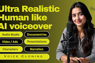 create ultra realistic male and female ai  voice over text to speech