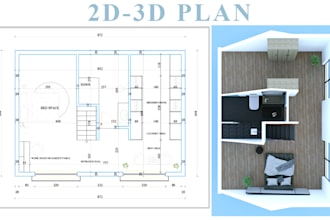2d and 3d plans