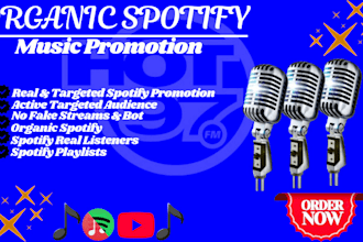 promote your songs on hot 97 radio station, organic growth, get real listeners