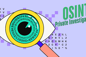 be your personal investigator and perform osint investigations